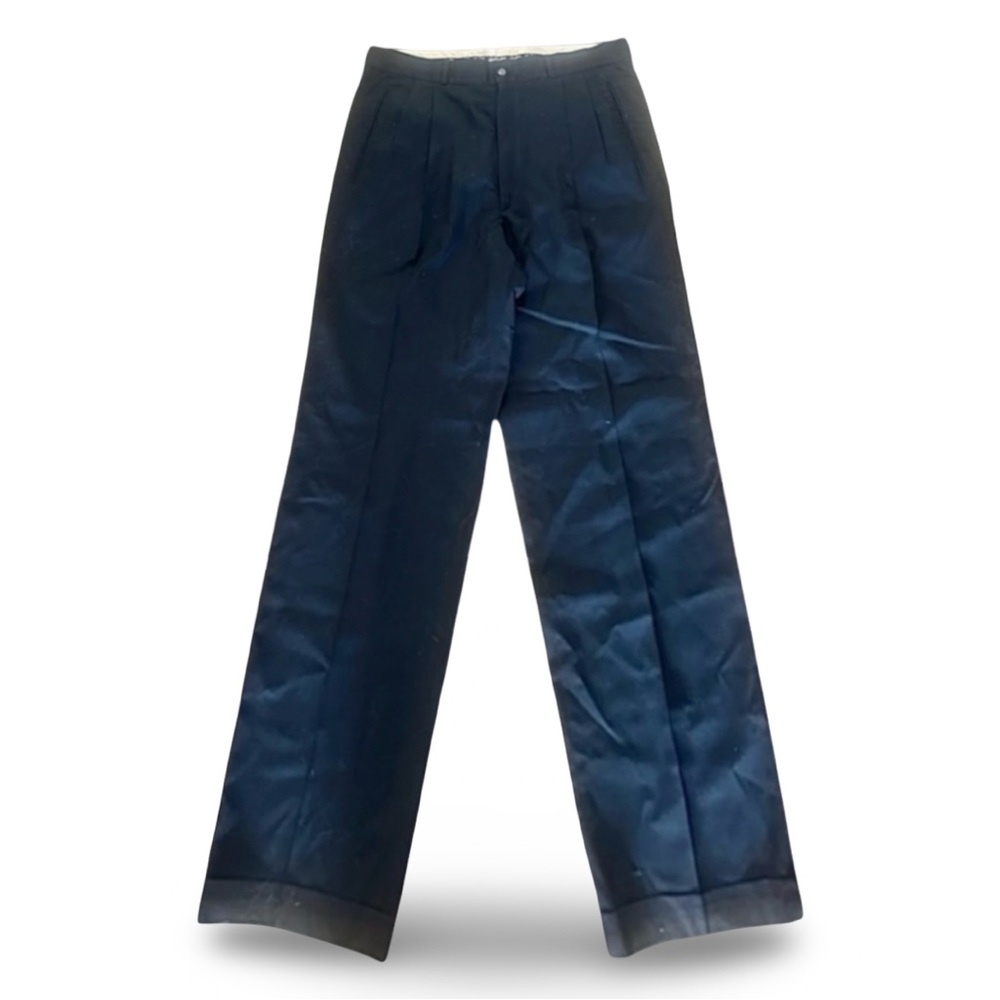 CLAUDE MONTANA Men's Black Trousers Pants